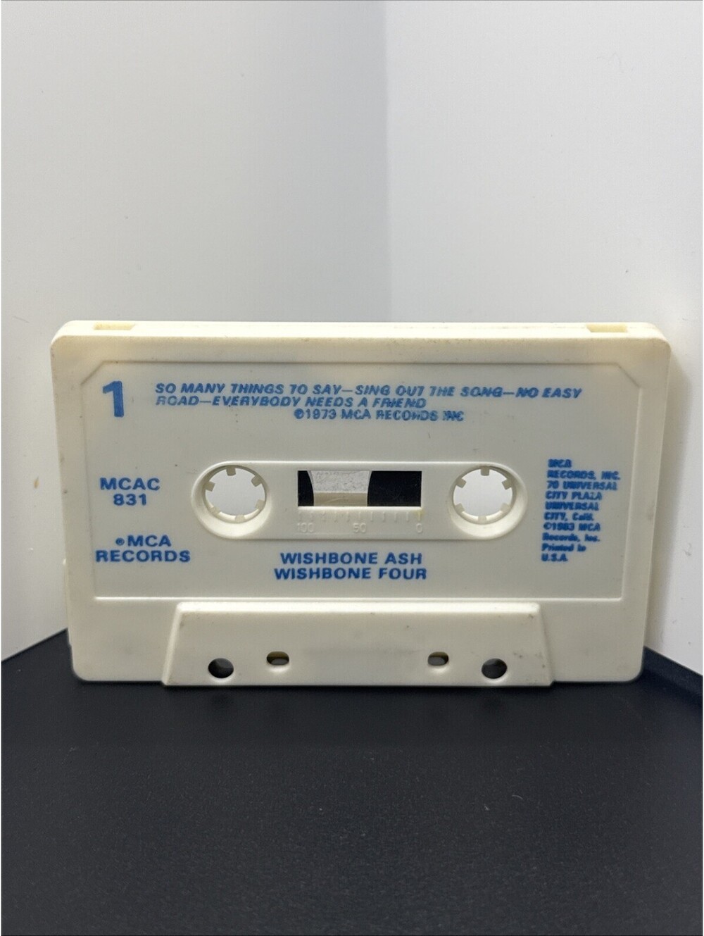 Wishbone Ash Wishbone Four Cassette Album MCA Records 1970s MCAC 831